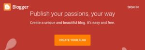 Create a free website with google blogger 
