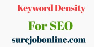 Keyword density for SEO