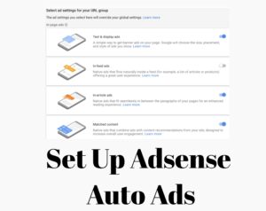 set up adsense  ads