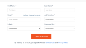 Create an alexa account