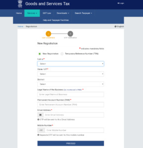GST Registration process