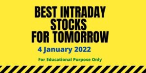 Intraday stocks for tomorrow 4 January