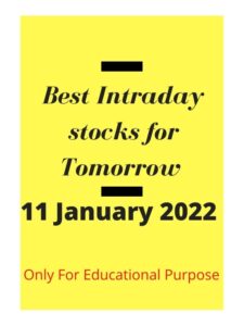 Intraday stocks for tomorrow 11 January